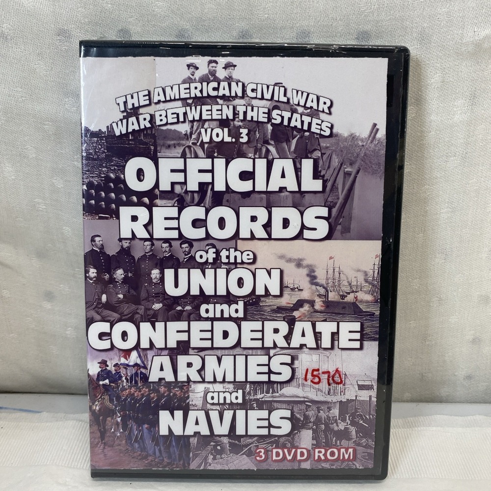 Official Records Of Union Confederate Armies‎ And Navies 3 Dvd Rom For Computer